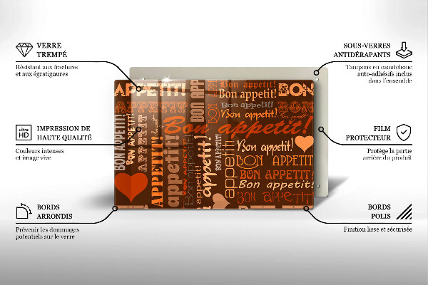 Herdabdeckung Bon appetit