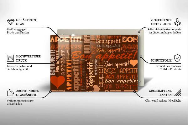 Herdabdeckung Bon appetit