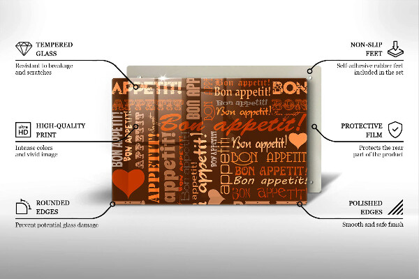 Herdabdeckung Bon appetit