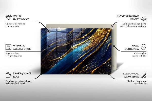 Herdabdeckung Marineblaue Abstraktion