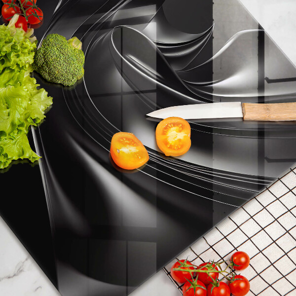 Herdabdeckung Abstrakte schwarze Masse