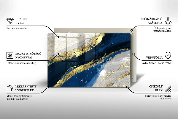 Herdabdeckung Textur mit Gold