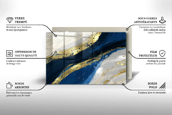 Herdabdeckung Textur mit Gold