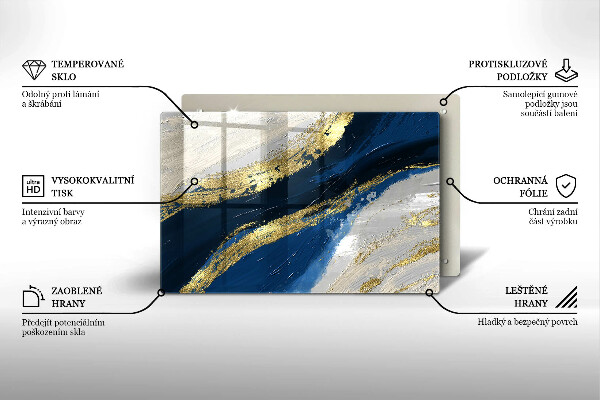 Herdabdeckung Textur mit Gold