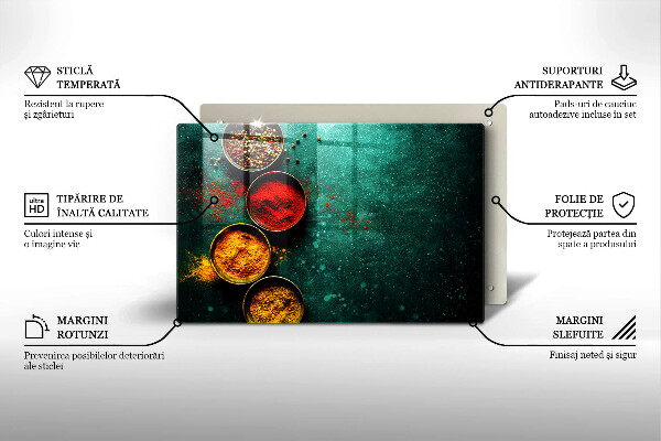 Herdabdeckplatte glas Orientalische Gewürze