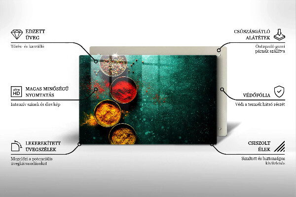 Herdabdeckplatte glas Orientalische Gewürze