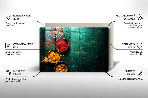 Herdabdeckplatte glas Orientalische Gewürze