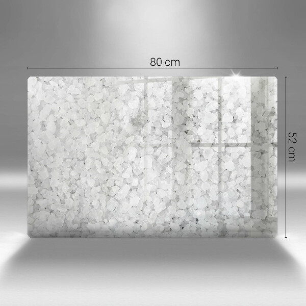 Herdabdeckplatte glas Salzkristalle