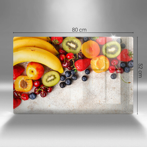 Herdabdeckplatte glas Feiertagsfrüchte