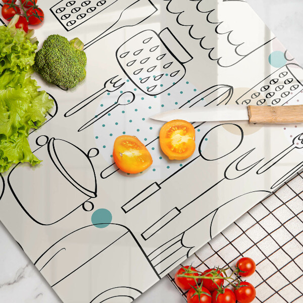 Herdabdeckplatte glas Küchenzubehör