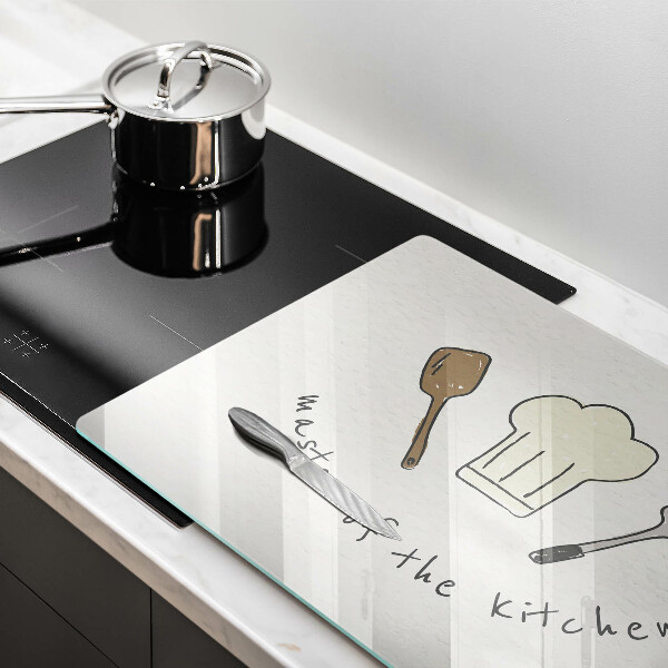 Herdabdeckplatte glas Master of the Kitchen