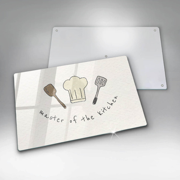 Herdabdeckplatte glas Master of the Kitchen