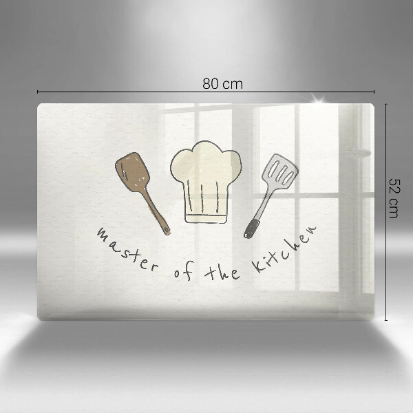 Herdabdeckplatte glas Master of the Kitchen