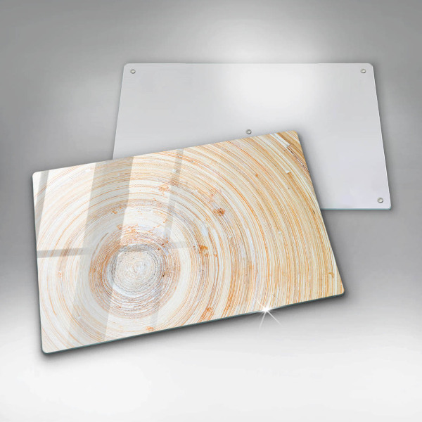 Herdabdeckplatte glas Holzstruktur