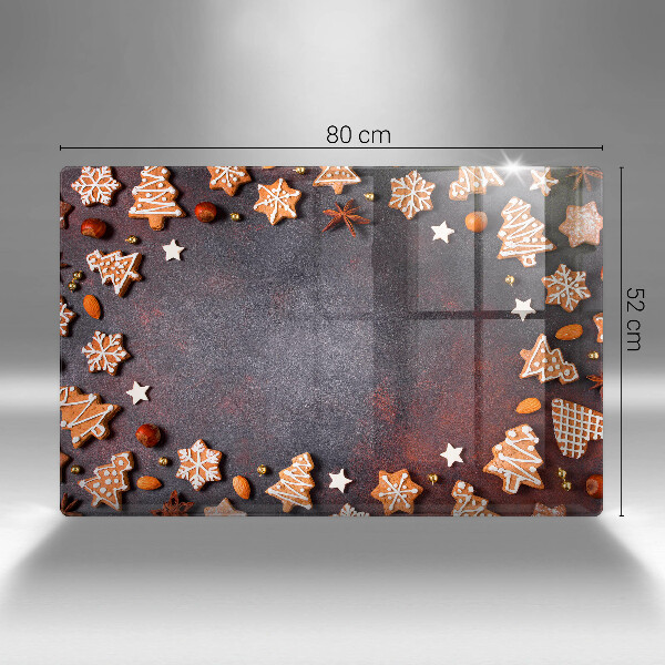 Herdabdeckplatte glas Lebkuchenweihnachten