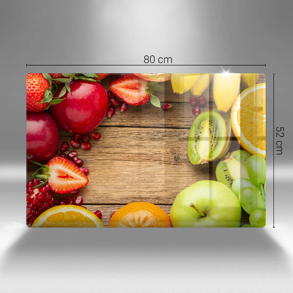 Herdabdeckplatte glas Frisches Obst