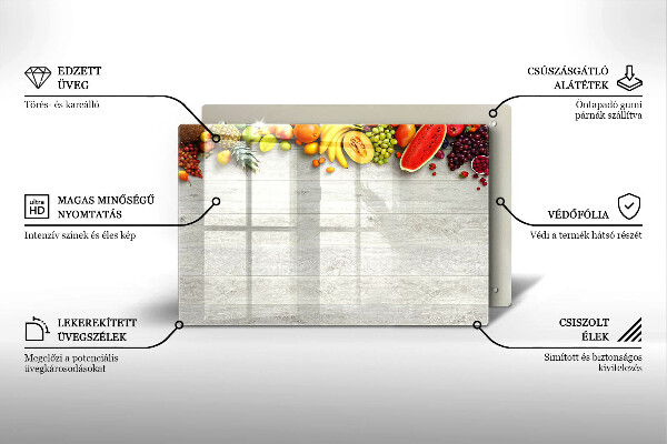 Herdabdeckung Früchte auf Einbänden