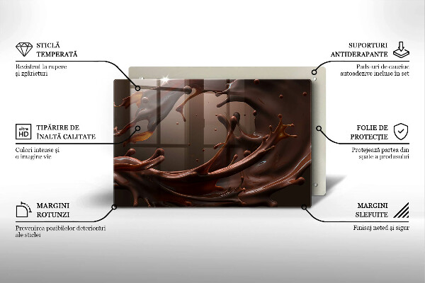 Abdeckung induktionskochfeld Flüssige Schokolade
