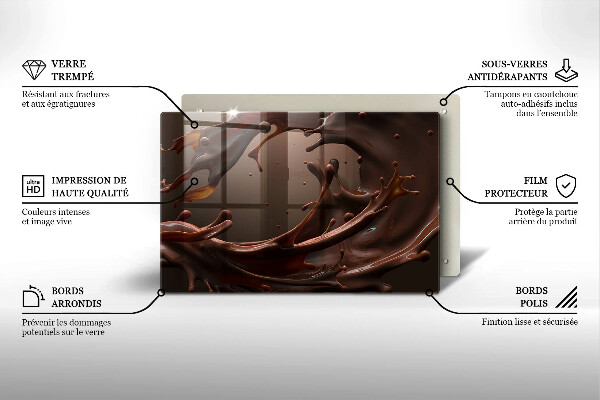 Abdeckung induktionskochfeld Flüssige Schokolade