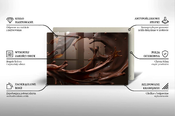 Abdeckung induktionskochfeld Flüssige Schokolade