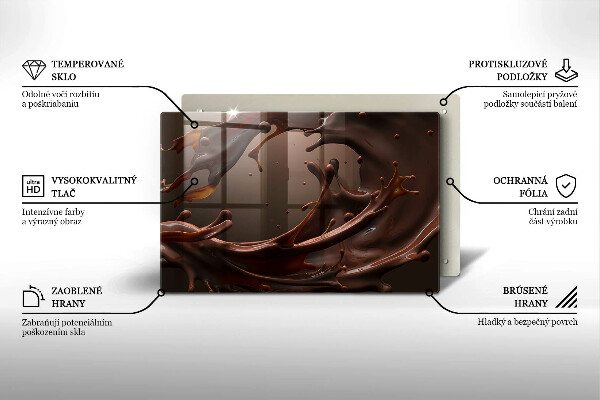 Abdeckung induktionskochfeld Flüssige Schokolade