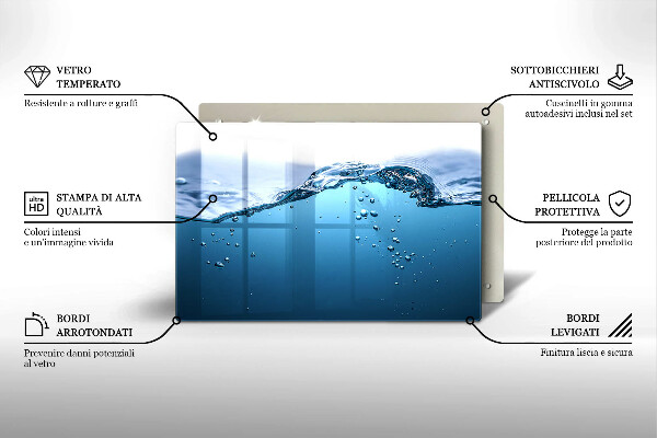 Abdeckung induktionskochfeld Blaues Wasser