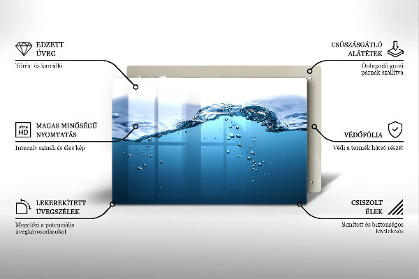 Abdeckung induktionskochfeld Blaues Wasser