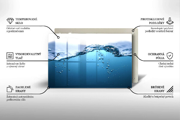 Abdeckung induktionskochfeld Blaues Wasser