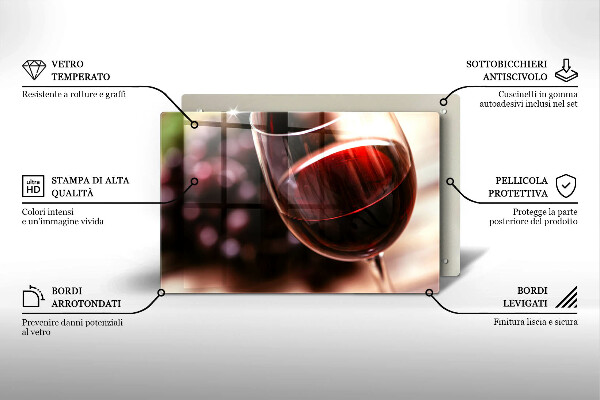 Abdeckung induktionskochfeld Ein Glas Rotwein