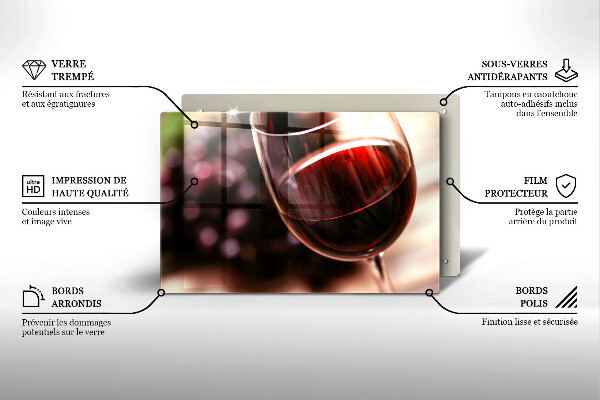 Abdeckung induktionskochfeld Ein Glas Rotwein