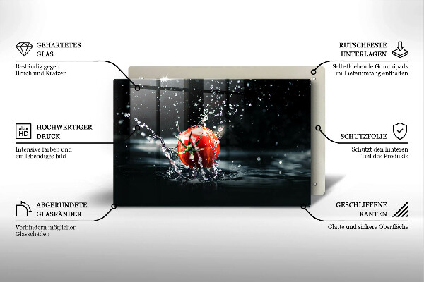 Abdeckung induktionskochfeld Tomate in Wasser