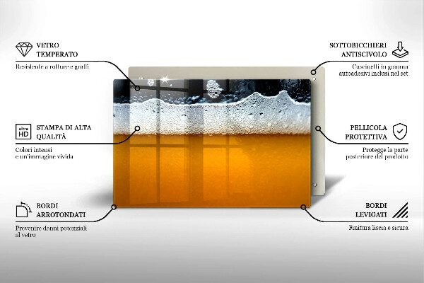 Abdeckung induktionskochfeld Bierschaum trinken