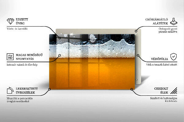 Abdeckung induktionskochfeld Bierschaum trinken