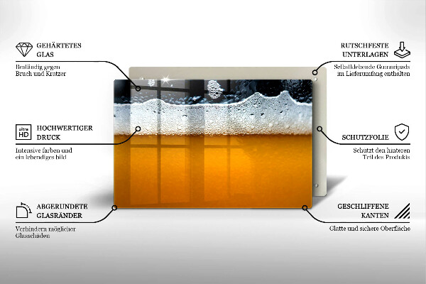 Abdeckung induktionskochfeld Bierschaum trinken
