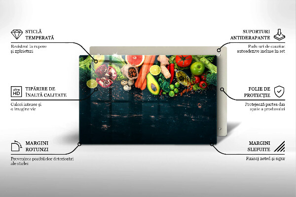 Abdeckung induktionskochfeld Früchte und Gemüse