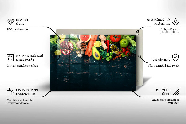 Abdeckung induktionskochfeld Früchte und Gemüse