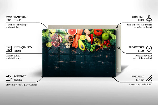 Abdeckung induktionskochfeld Früchte und Gemüse