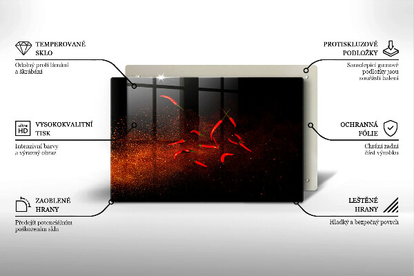 Abdeckung induktionskochfeld Scharfe Chilischoten