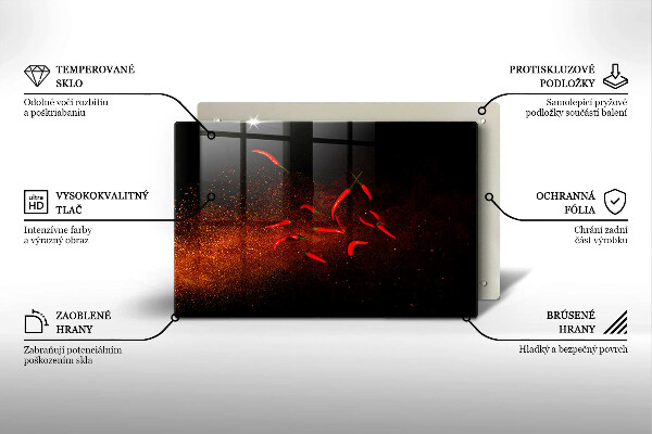 Abdeckung induktionskochfeld Scharfe Chilischoten