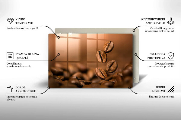 Abdeckung induktionskochfeld Kaffeebohnen
