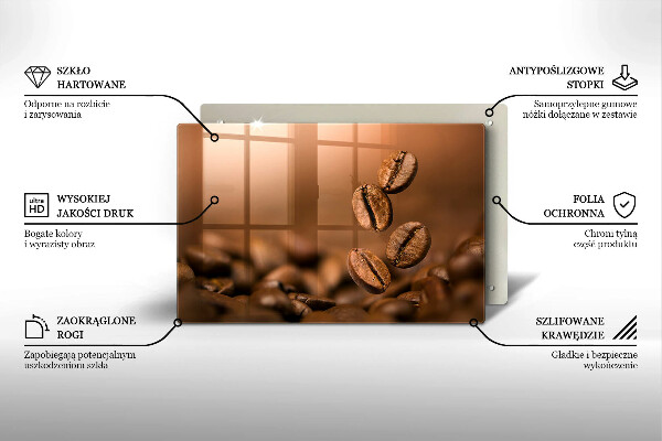 Abdeckung induktionskochfeld Kaffeebohnen