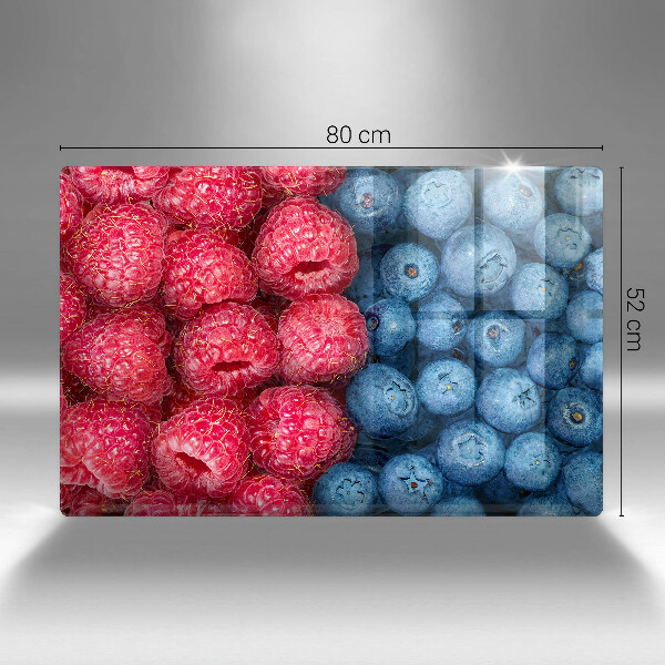 Abdeckung induktionskochfeld Himbeer- und Blaubeerfrüchte