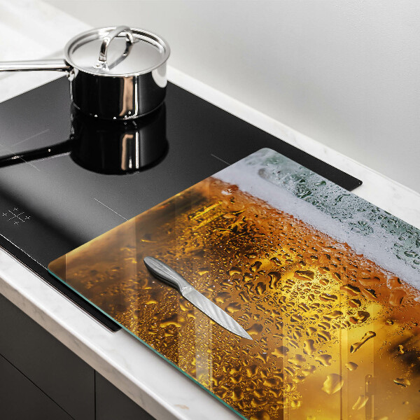 Abdeckung induktionskochfeld Nasses Glas Bier