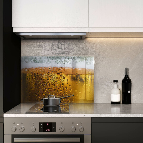 Abdeckung induktionskochfeld Nasses Glas Bier