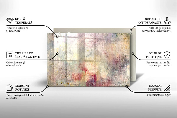 Herdabdeckung Malen Sie den Texturhintergrund