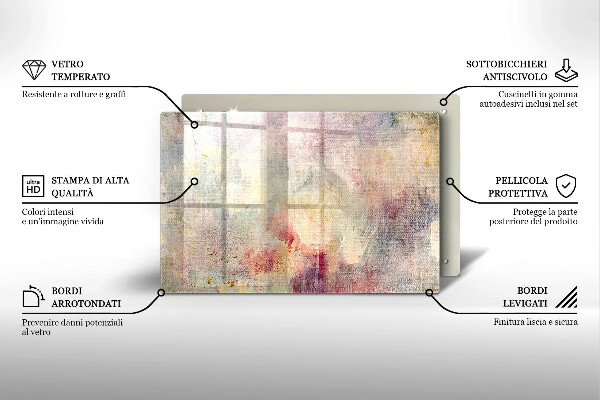 Herdabdeckung Malen Sie den Texturhintergrund