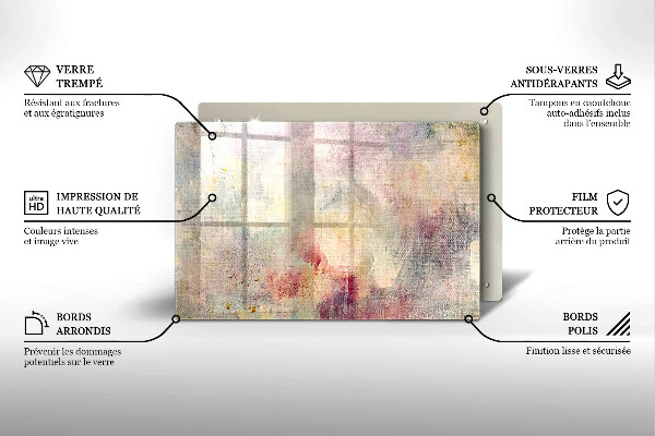 Herdabdeckung Malen Sie den Texturhintergrund