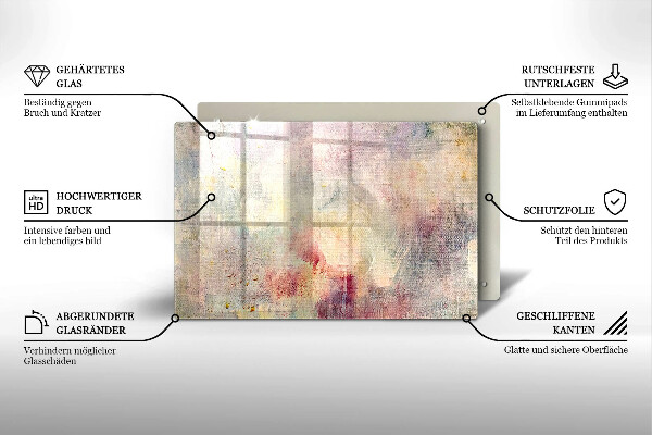 Herdabdeckung Malen Sie den Texturhintergrund