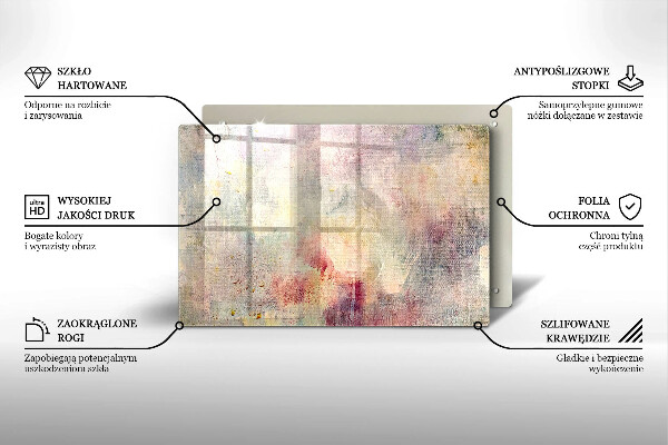 Herdabdeckung Malen Sie den Texturhintergrund