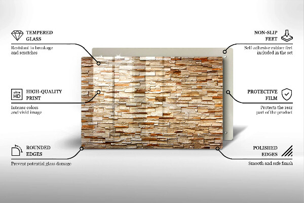 Herdabdeckung Textur von dekorativen Steinen